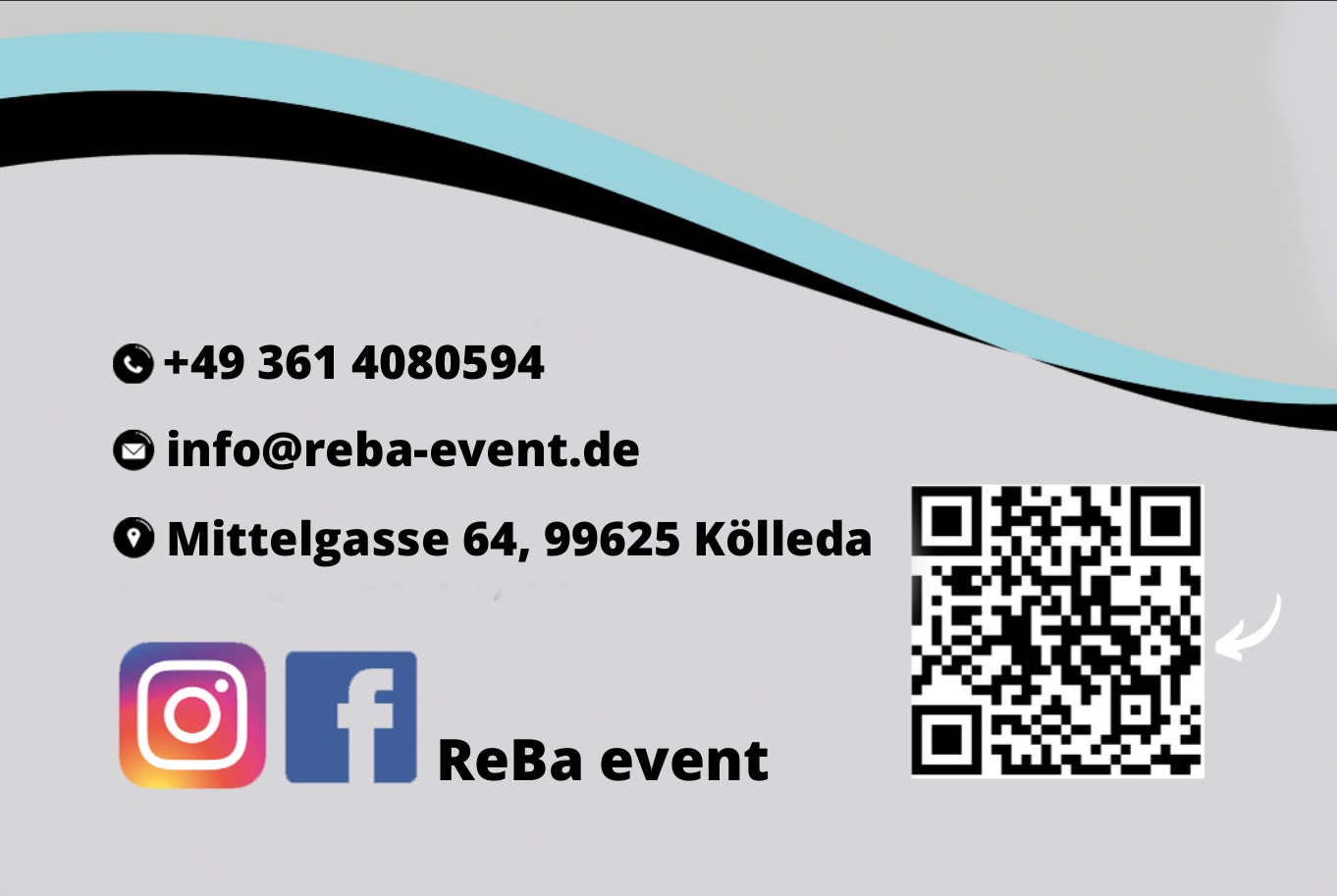 Visitenkarte ReBa event